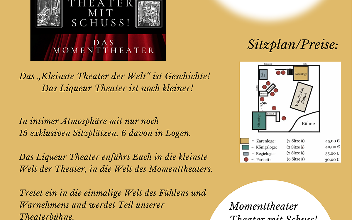 Termine Vorstellungen Liqueur Theater Miltenberg