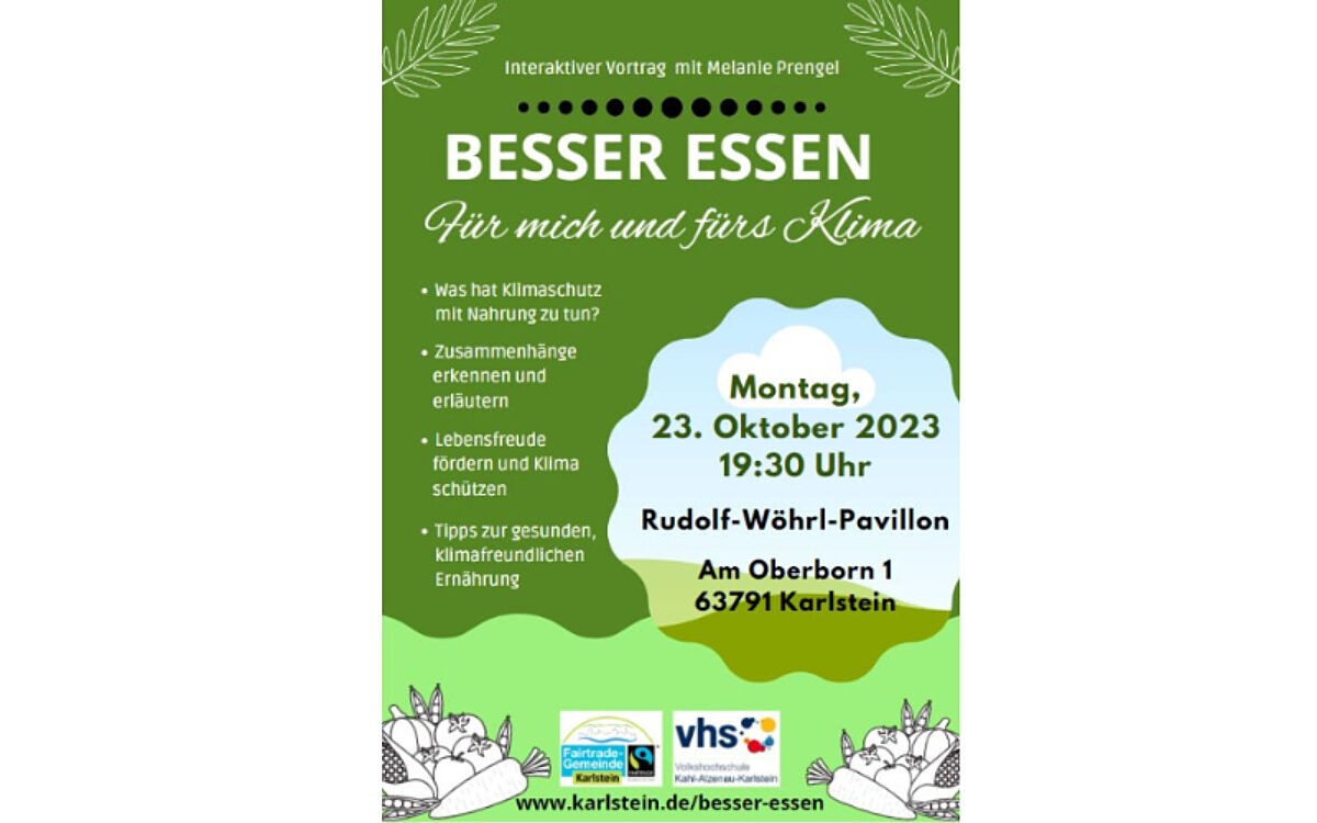 Vortrsg besser essen Karlstein